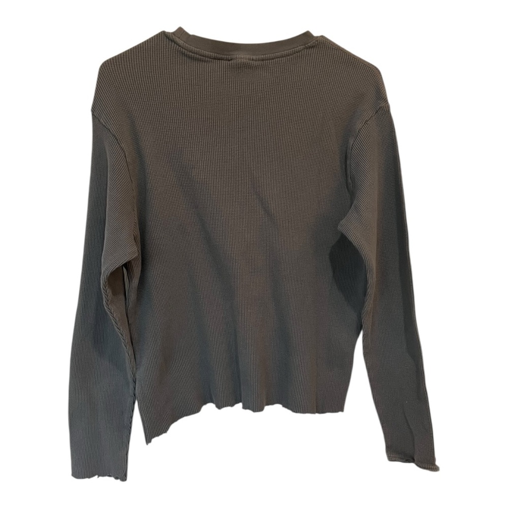 Anti Hero Black Hero Outline Waffle Knit Crewneck Long Sleeve T Shirt Small (nt) - Picture 3 of 9